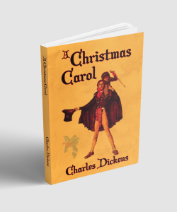 Christmas Carol cover mock-up by Colorful Studio.com