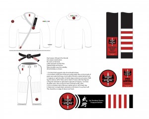 Custom Mixed Martial Arts, BJJ Kimono and rank Belts. ColorfulStudio.com