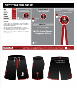 Custom made MMA shorts. ColorfulStudio.com